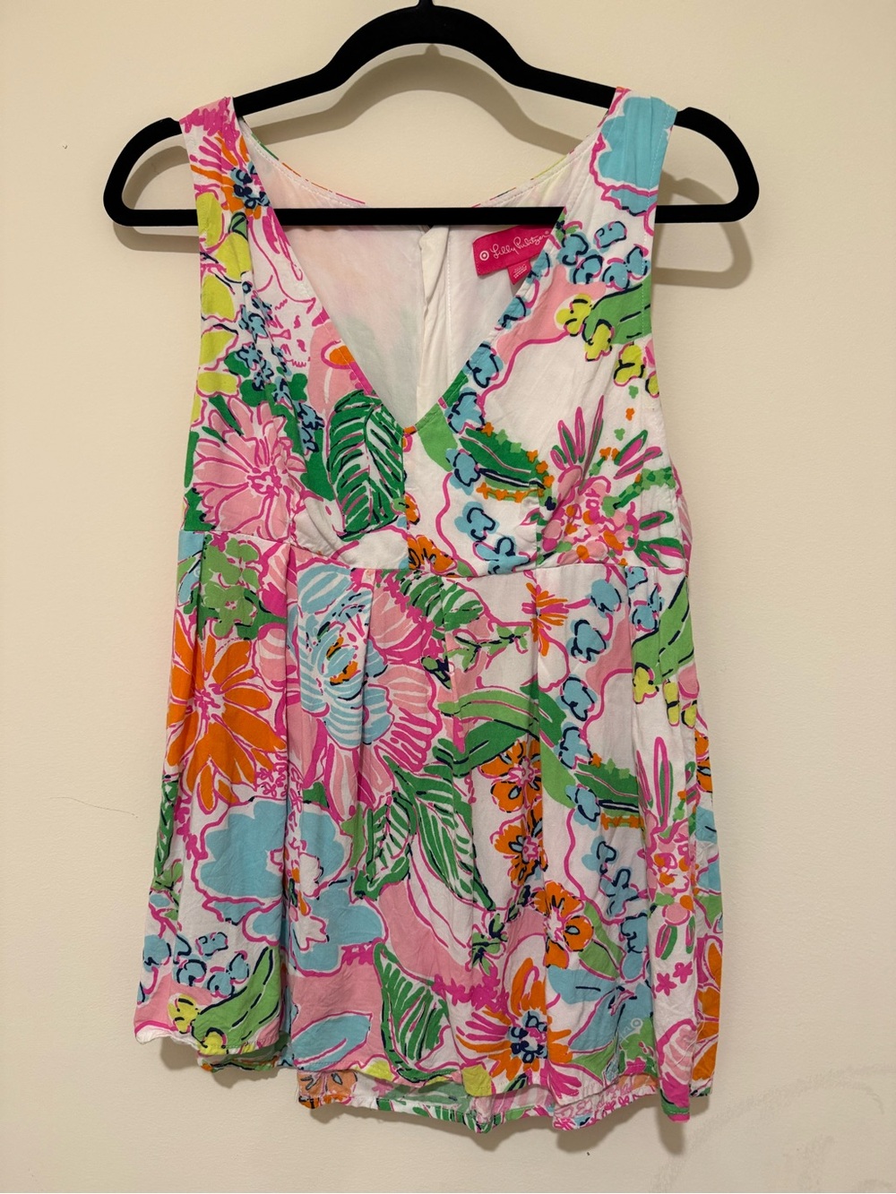 Lilly Pulitzer Pink, Green & Blue Tropical Floral Tank
